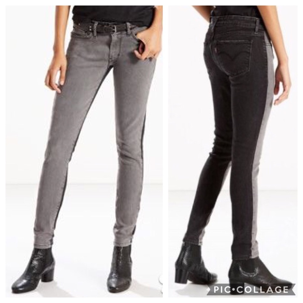 Levi’s 711 Skinny Jeans Two-Tone Size 25x30